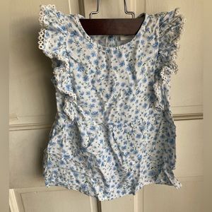 Madras Made Victoria Flutter Top